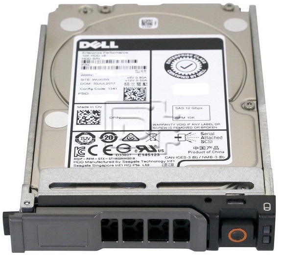 דיסק קשיח לשרת דל Dell DLHD2.4T-SFF-10K-14G 2.4TB 10K RPM SAS 12Gbps 512e 2.5in Hot-plug Hard Drive Kit